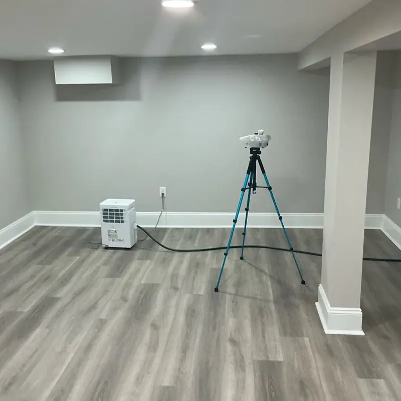 Mold testing in progress inside home